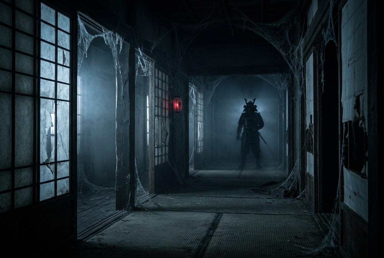 The haunted farmhouse corridor